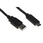 CAVO USB 2.0 "A" MASCHIO USBC ® MT 0,3 COLORE NERO