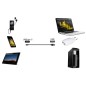 CAVO USB 2.0 "A" MASCHIO USBC ® MT 0,3 COLORE NERO