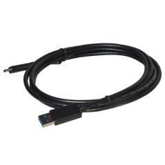 CAVO USB 3.0 A MASCHIO - USB-C PER RICARICA E SCAMBIO DATI IN RAME GUAINA HALOGENFREE MT 1,8