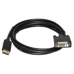 CAVO DISPLAYPORT MASCHIO - DVI MASCHIO CONTATTI DORATI MT. 5