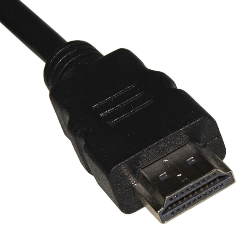CONFEZIONE 10 CAVI SCHERMATI HDMI® 4K 3D CON ETHERNET COLORE NERO MT 1,8