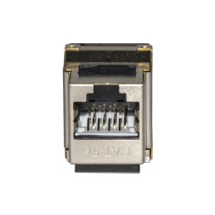 INSERTO JACK SCHERMATO RJ45 8 POLI CAT 5E 180° PER RETI