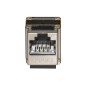 INSERTO JACK SCHERMATO RJ45 8 POLI CAT 5E 180° PER RETI
