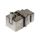INSERTO JACK SCHERMATO RJ45 8 POLI CAT 5E 180° PER RETI
