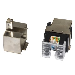 INSERTO JACK SCHERMATO RJ45 8 POLI CAT 5E 180° PER RETI