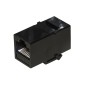 ADATTATORE PASSANTE 2X8 POLI RJ45 UTP NON SCHERMATO CAT.6 CON GANCI PER PANNELLI