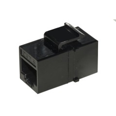 ADATTATORE PASSANTE 2X8 POLI RJ45 UTP NON SCHERMATO CAT.6 CON GANCI PER PANNELLI