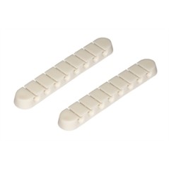KIT 2 PEZZI SUPPORTI PER GESTIONE CAVI 8 POSIZIONI BIANCO