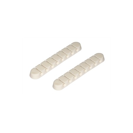 KIT 2 PEZZI SUPPORTI PER GESTIONE CAVI 8 POSIZIONI BIANCO