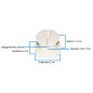 KIT 4 PEZZI SUPPORTI PER GESTIONE CAVI BIANCO