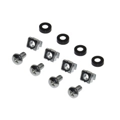 PANNELLO PATCH 19" VUOTO IN METALLO PER 8 KEYSTONE JACK NERO