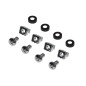 PANNELLO PATCH 19" VUOTO IN METALLO PER 8 KEYSTONE JACK NERO