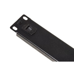 PANNELLO CIECO 1 UNITA' PER ARMADI RACK 19" COLORE NERO CHIUSURA A SCATTO