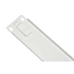 PANNELLO CIECO 1 UNITA' PER ARMADI RACK 19" COLORE GRIGIO CHIUSURA A SCATTO