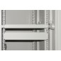 PANNELLO CIECO 1 UNITA' PER ARMADI RACK 19" COLORE GRIGIO CHIUSURA A SCATTO