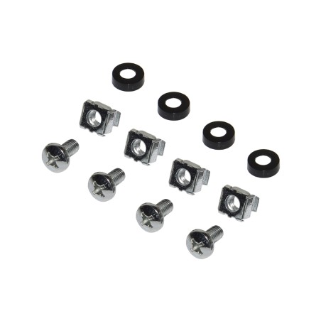 PANNELLO CIECO VENTILATO 1 UNITA' PER ARMADI RACK 19" NERO VITI INCLUSE