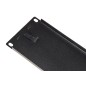 PANNELLO CIECO 2 UNITA' PER ARMADI RACK 19" COLORE NERO CHIUSURA A SCATTO
