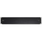 PANNELLO CIECO 2 UNITA' PER ARMADI RACK 19" COLORE NERO CHIUSURA A SCATTO