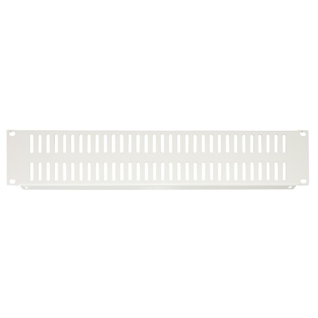 PANNELLO CIECO VENTILATO 2 UNITA' PER ARMADI RACK 19" GRIGIO VITI INCLUSE