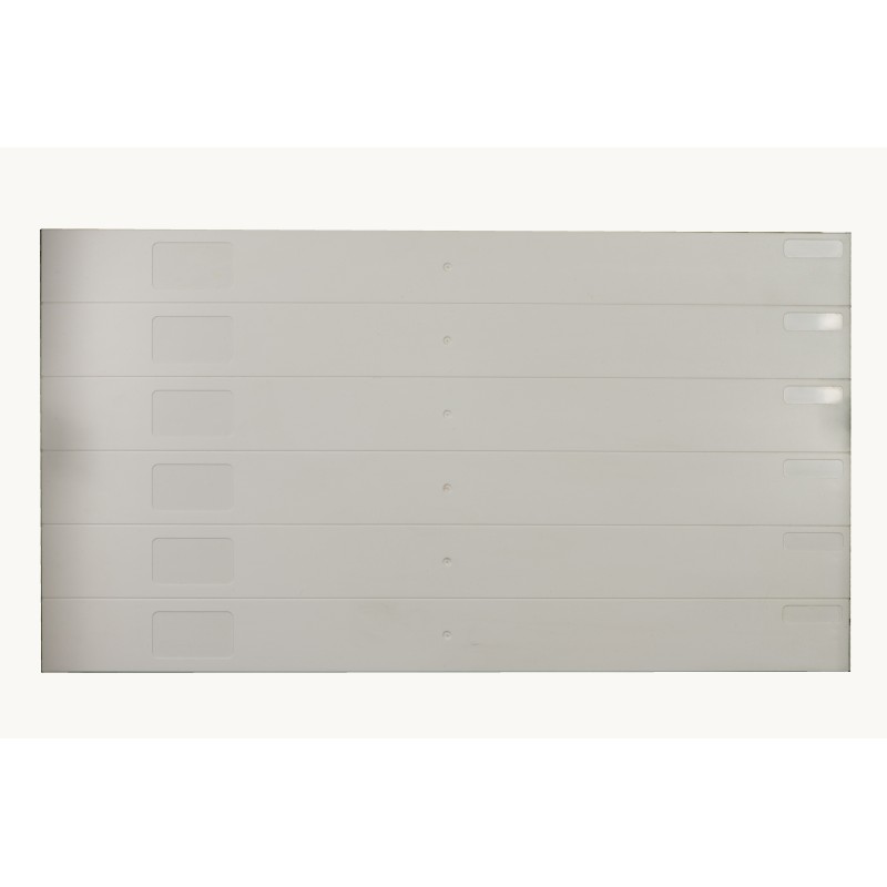 COPERTURA 19" PER ARMADI RACK 6U GRIGIO CON PARTI 1U STACCABILI INSTALLAZIONE CON CLIP