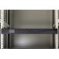 COPERTURA 19" PER ARMADI RACK 6U NERO CON PARTI 1U STACCABILI INSTALLAZIONE CON CLIP