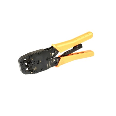 PINZA UNIVERSALE PER CRIMPARE CONNETTORI 4,6,8 POLI RJ11 RJ12 RJ45