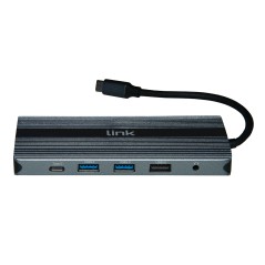 DOCKING STATION USB-C CON 12 PORTE USB, HDMI®, DP, VGA, PD, AUDIO, GIGABIT, CARD, PER NOTEBOOK TABLET E SMARTPHONE