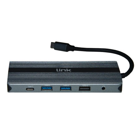 DOCKING STATION USB-C CON 12 PORTE USB, HDMI®, DP, VGA, PD, AUDIO, GIGABIT, CARD, PER NOTEBOOK TABLET E SMARTPHONE
