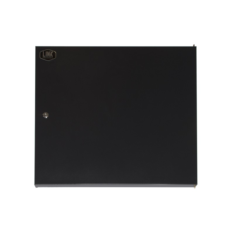 PORTA CHIUSA IN METALLO PIENO CON SERRATURA PER ARMADIO LINK 12U LK 1912UNF NERO