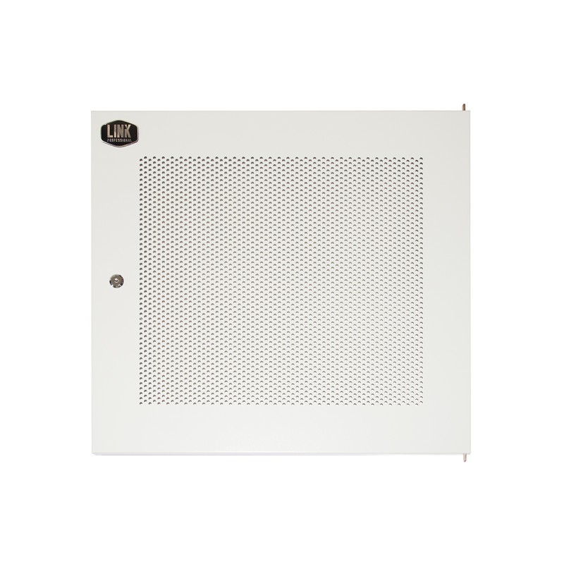PORTA METALLO TRAFORATA CON SERRATURA PER ARMADIO LINK 12U LK 1912UGF GRIGIO