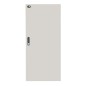 PORTA CHIUSA IN METALLO PIENO CON SERRATURA PER ARMADIO LINK 27U 600 MM GRIGIO
