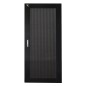 PORTA METALLO TRAFORATA CON SERRATURA PER ARMADIO LINK 27U 600 MM NERO