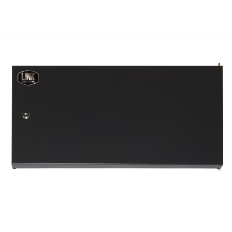 PORTA CHIUSA IN METALLO PIENO CON SERRATURA PER ARMADIO LINK 6U LK 1906UNF NERO