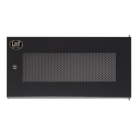 PORTA METALLO TRAFORATA CON SERRATURA PER ARMADIO LINK 6U LK 1906UNF NERA