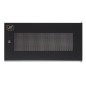 PORTA METALLO TRAFORATA CON SERRATURA PER ARMADIO LINK 6U LK 1906UNF NERA