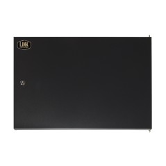 PORTA CHIUSA IN METALLO PIENO CON SERRATURA PER ARMADIO LINK 9U LK1909UNF NERO