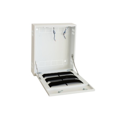 BOX A MURO PER DVR, 2 CHIAVI, 2 SWITCH PER ALLARMI BIANCO, CM 43X13X50
