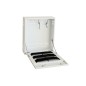 BOX A MURO PER DVR, 2 CHIAVI, 2 SWITCH PER ALLARMI BIANCO, CM 43X13X50