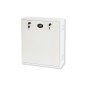 BOX A MURO PER DVR, 2 CHIAVI, 2 SWITCH PER ALLARMI BIANCO, CM 43X13X50