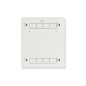 BOX A MURO PER DVR, 2 CHIAVI, 2 SWITCH PER ALLARMI BIANCO, CM 43X13X50