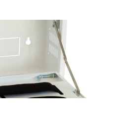 BOX A MURO PER DVR, 2 CHIAVI, 2 SWITCH PER ALLARMI BIANCO, CM 43X13X50