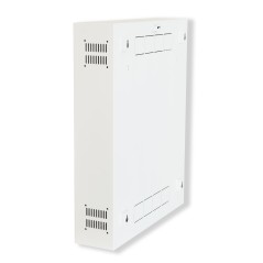 BOX A MURO PER DVR, 2 CHIAVI, 2 SWITCH PER ALLARMI BIANCO, CM 53X13X65