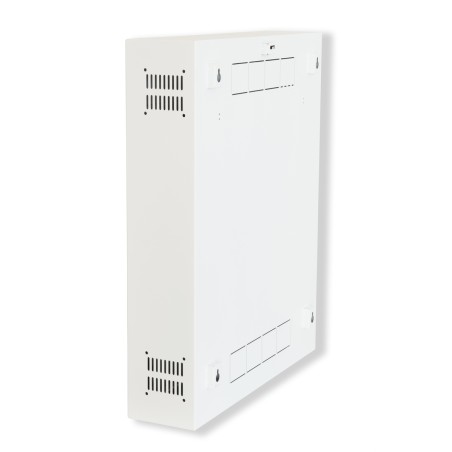 BOX A MURO PER DVR, 2 CHIAVI, 2 SWITCH PER ALLARMI BIANCO, CM 53X13X65