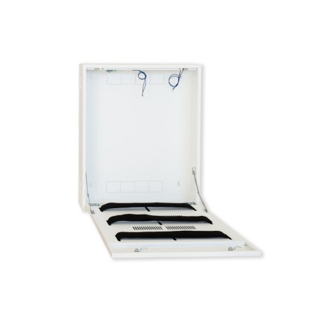 BOX A MURO PER DVR, 2 CHIAVI, 2 SWITCH PER ALLARMI BIANCO, CM 53X13X65