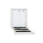 BOX A MURO PER DVR, 2 CHIAVI, 2 SWITCH PER ALLARMI BIANCO, CM 53X13X65