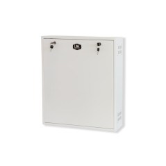 BOX A MURO PER DVR, 2 CHIAVI, 2 SWITCH PER ALLARMI BIANCO, CM 53X13X65