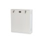 BOX A MURO PER DVR, 2 CHIAVI, 2 SWITCH PER ALLARMI BIANCO, CM 53X13X65