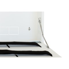 BOX A MURO PER DVR, 2 CHIAVI, 2 SWITCH PER ALLARMI BIANCO, CM 53X13X65