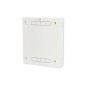 BOX A MURO PER DVR, 2 CHIAVI, 2 SWITCH PER ALLARMI BIANCO, CM 53X13X65