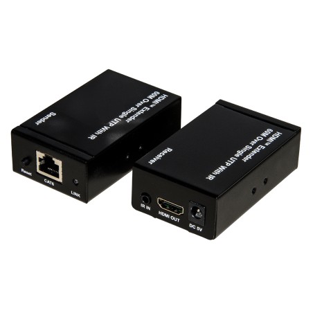 ESTENSORE HDMI® TRAMITE CAVO CAT5/6 FINO A 60 METRI FULL HD CON SENSORI INFRAROSSI PER TELECOMANDI